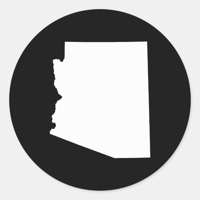 Adesivo Redondo Arizona em branco (Frente)