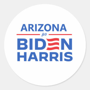 Adesivo Redondo Arizona para Biden Harris