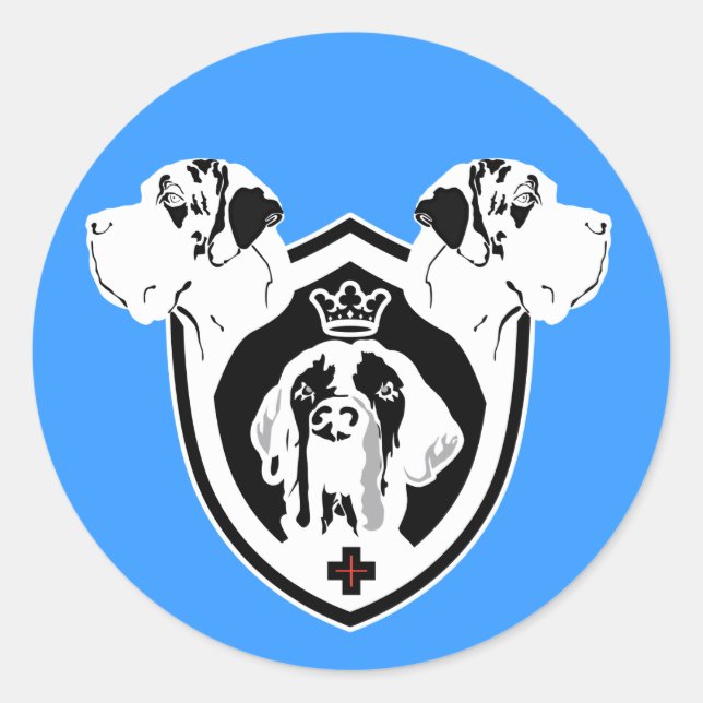 Adesivo Redondo Arma 3 Danes (Frente)