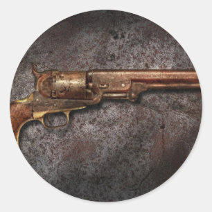 Adesivo Redondo Arma - Modelo 1851 - 36 Caliber Revolver
