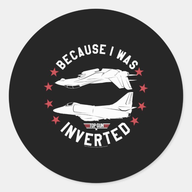 Adesivo Redondo Arma Superior Invertida (Frente)