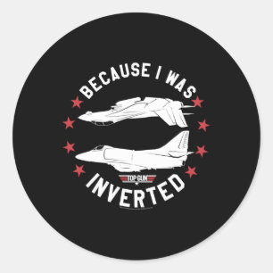 Adesivo Redondo Arma Superior Invertida