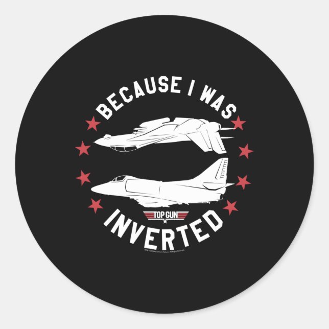 Adesivo Redondo Arma Superior Invertida (Frente)