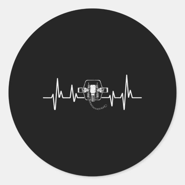 Adesivo Redondo Armadilha de Caça com Pulseiras (Frente)