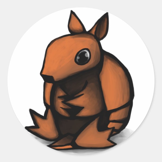 Adesivo Redondo Armadillo Design (Frente)