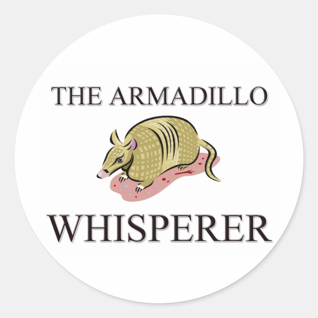 Adesivo Redondo Armadillo Whisperer (Frente)