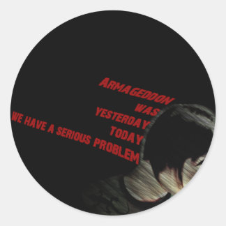 Adesivo Redondo armagedão