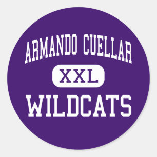 Adesivo Redondo Armando Cuellar - Wildcats - júnior - Weslaco