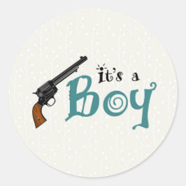 Adesivo Redondo Armas ou Rosas Viciados em Revolução de Gênero É u