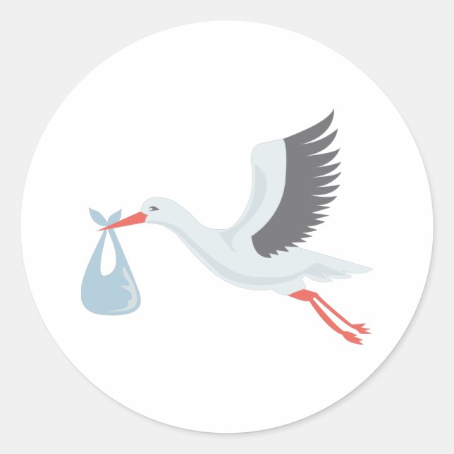 Adesivo Redondo Armazenar A Entrega (Frente)