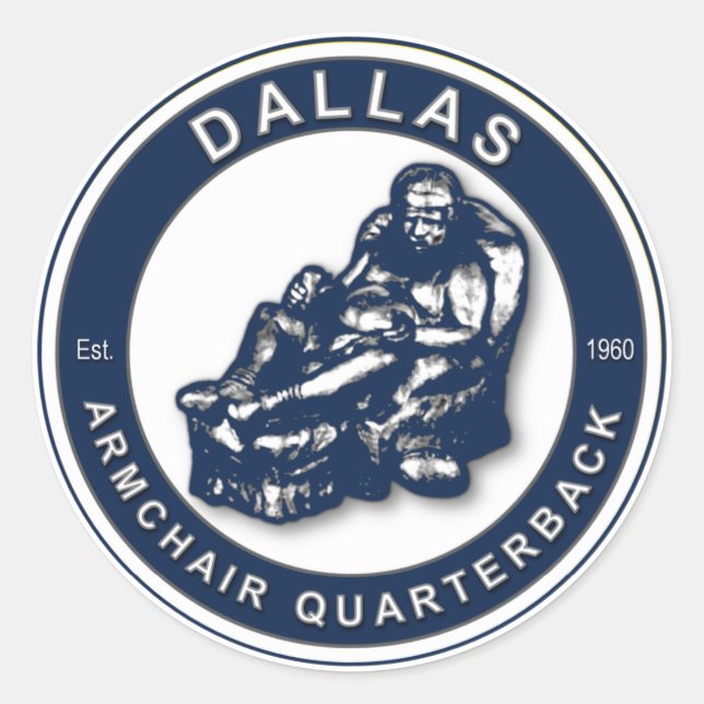 Adesivo Redondo ARMCHAIR QB - Dallas (Frente)