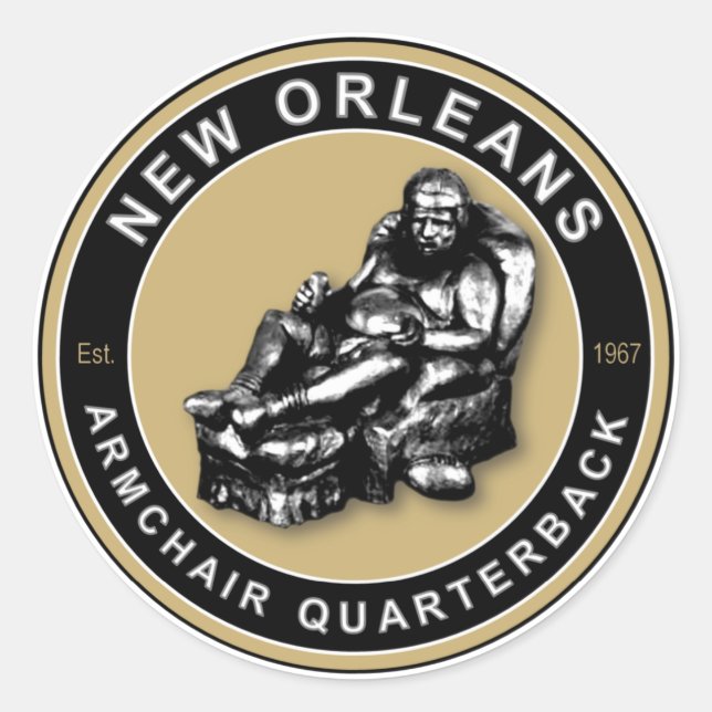 Adesivo Redondo ARMCHAIR QB - Nova Orleans (Frente)