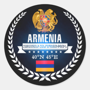 Adesivo Redondo Arménia