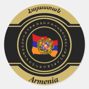 Adesivo Redondo Armênia (Հ ա յ ա ս տ ա ն)