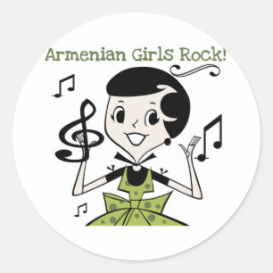 Adesivo Redondo Armenian Girls Rock