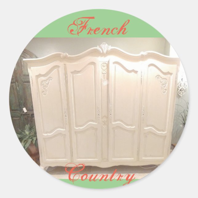 Adesivo Redondo Armoire Nacional Francês (Frente)
