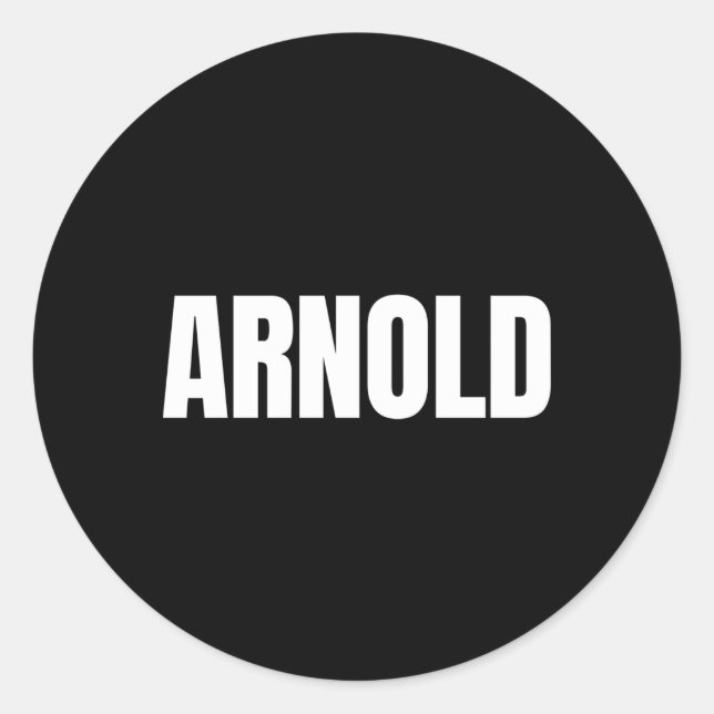 Adesivo Redondo Arnold Diz Que Fique Ocupado Seja Patriótico Ameri (Frente)