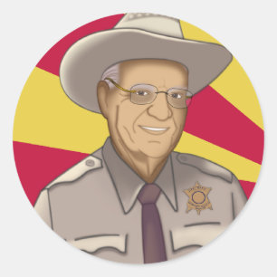 Adesivo Redondo Arpaio: Boa vinda à arizona