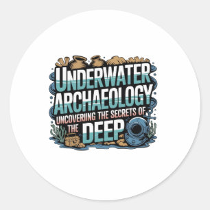Adesivo Redondo Arqueologia Subaquática