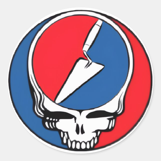 Adesivo Redondo Arqueólogo Grateful (Frente)