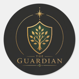 Adesivo Redondo Arquétipo Touro The Guardian