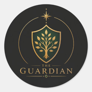 Adesivo Redondo Arquétipo Touro The Guardian