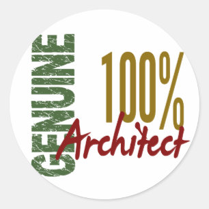 Adesivo Redondo Arquiteto 100% genuíno