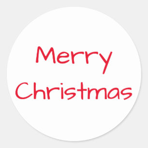 Adesivo Redondo Arquiteto de Natal Red White Sticker de Janz