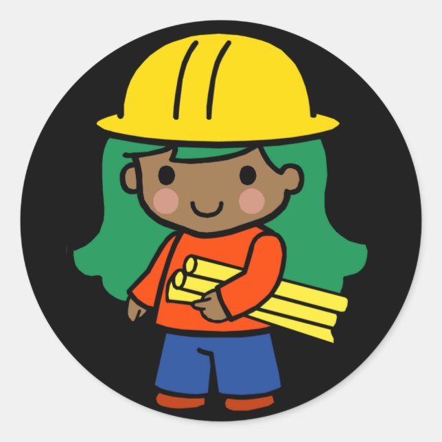 Adesivo Redondo Arquitetura/Engenheiro Futuro (Frente)