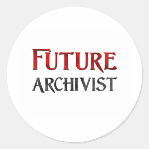 Adesivo Redondo Arquivista futuro