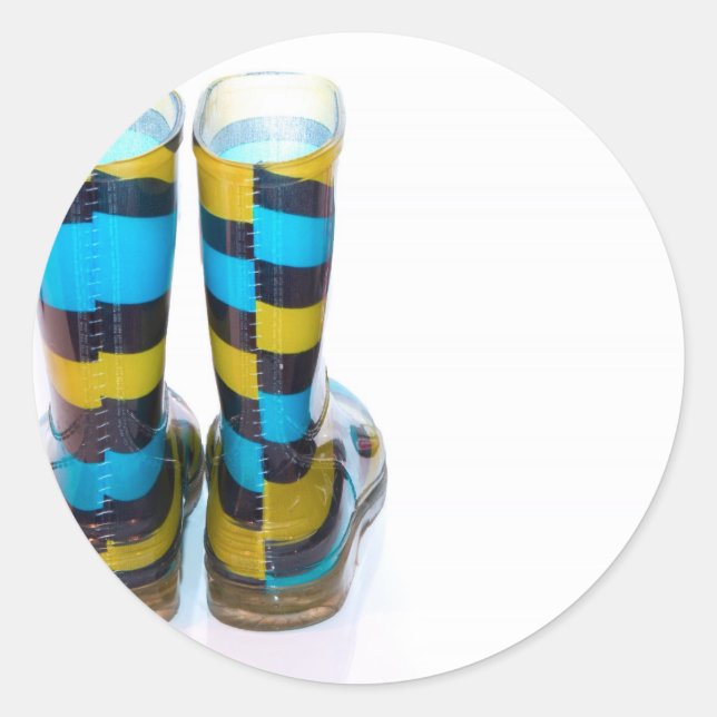 Adesivo Redondo Arranque Arco-íris (Frente)