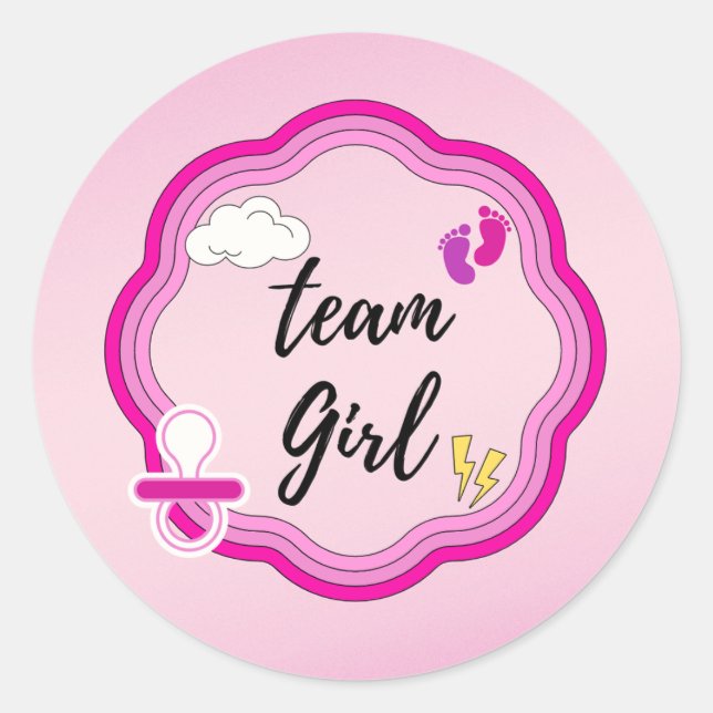 Adesivo Redondo Arranques do país ou Arcos Sexo Revelar Equipe Rap (Frente)