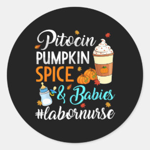 Adesivo Redondo Arroz Da Pumpkin De Pitocin E Bybies Entregam Mão