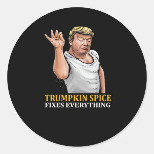 Adesivo Redondo Arroz Trumpkin conserta tudo