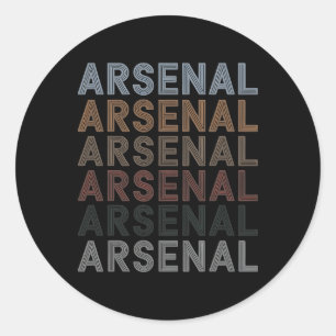 Adesivo Redondo Arsenal Football Team Fan Gift Idea