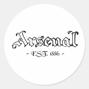 Adesivo Redondo Arsenal Retro