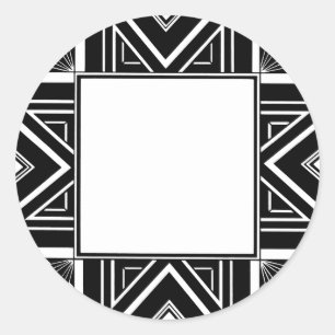 Adesivo Redondo Art deco Geo