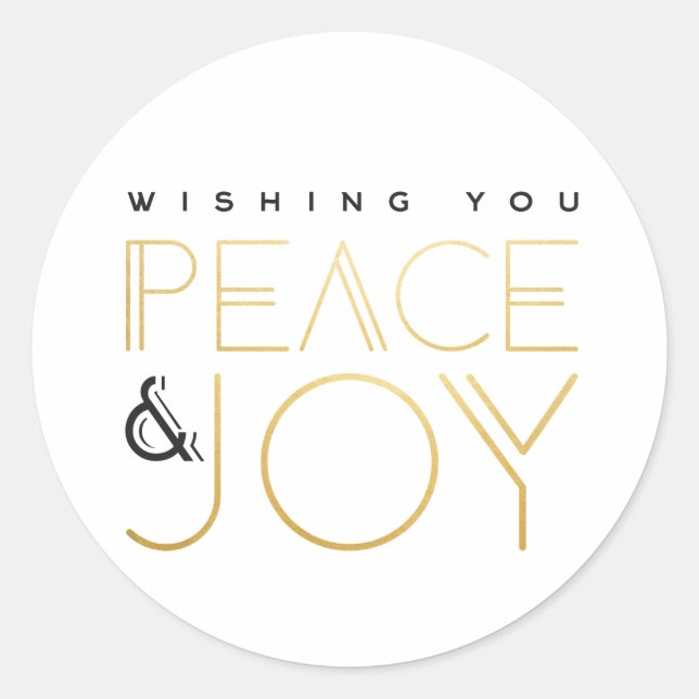 Adesivo Redondo Art Deco Holiday (Frente)