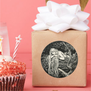 Adesivo Redondo Art Nouveau Clássico Redondo