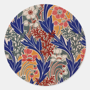 Adesivo Redondo Art Nouveau Design nº 8 em Emporio Moffa