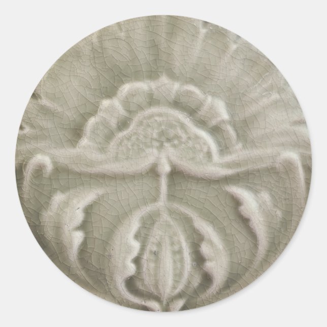 Adesivo Redondo Art nouveau jugendstil azulejo (Frente)