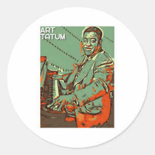 Adesivo Redondo Art Tatum