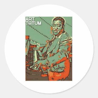 Adesivo Redondo Art Tatum