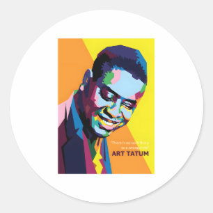 Adesivo Redondo Art Tatum