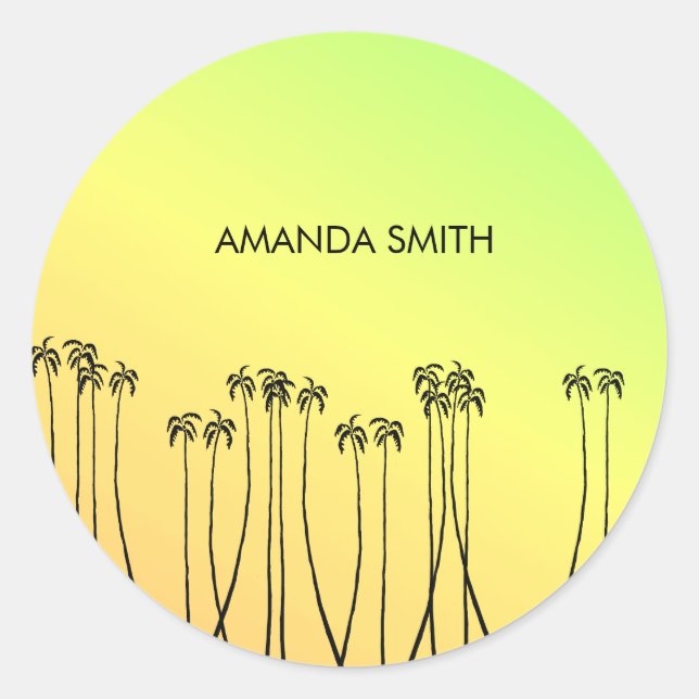 Adesivo Redondo Arte Africana, Caso de Verão Tropical - Mate iPhon (Frente)