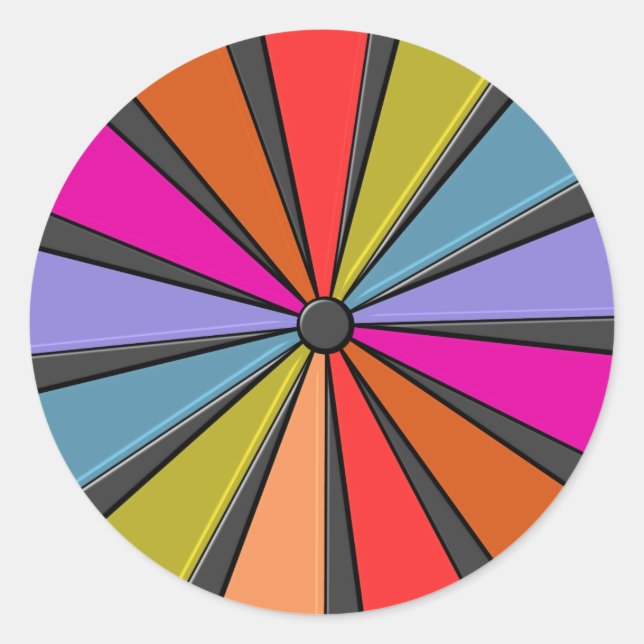 Adesivo Redondo Arte Circus - Grande Volante Superior (Frente)