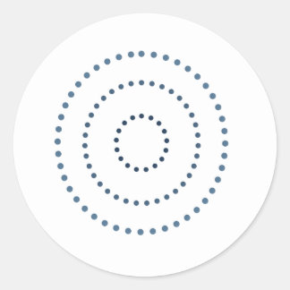Adesivo Redondo Arte com gradiente pontilhado redondo