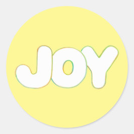 Adesivo Redondo Arte Contorno Colorida - Alegria - vinhetas de pal