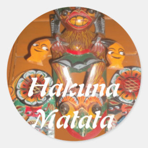 Adesivo Redondo Arte Cultural Única - Sri Lanka/Design indonésio