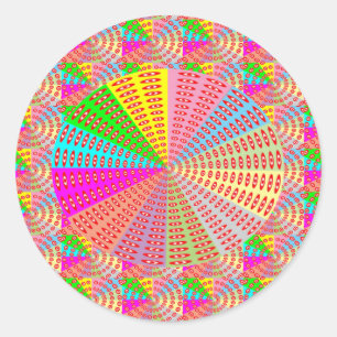 Adesivo Redondo Arte cura da faísca do círculo de Chakra por NAV